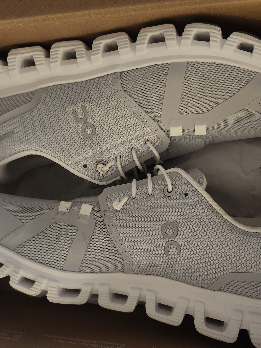 On Running Running Men's Cloud Sneakers in Light Gray